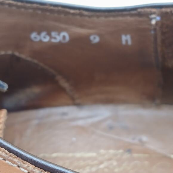 Mercanti Fiorentini Shoes Mens Sz 9 M Brown Oxford Made in Italy Leather 6650 main image 5